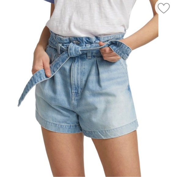 VERONICA BEARD Nori Paperbag Denim Shorts - Picture 6 of 7